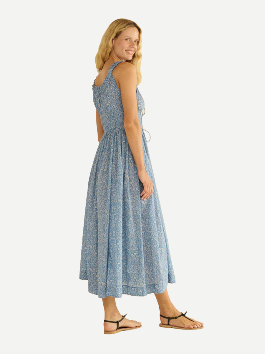 Doen | Emmaretta Dress in Blue Garden Bloom