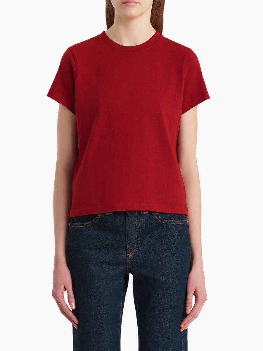 Khaite Emmylou Tee Shirt in Crimson