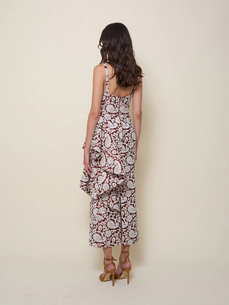 Johanna Ortiz | Flamero Rythem Dress in Russet