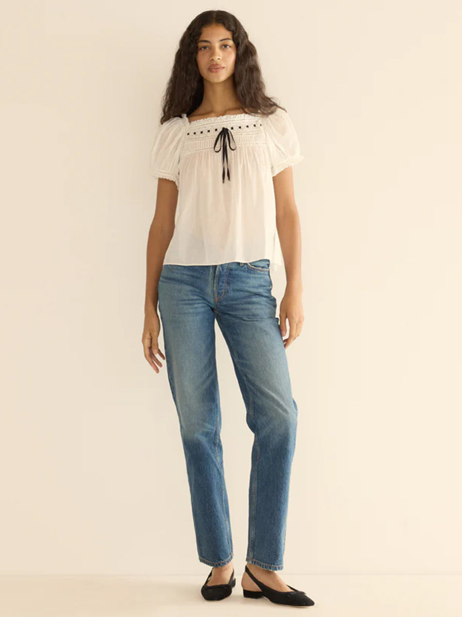 Doen Fleurine Top in Salt