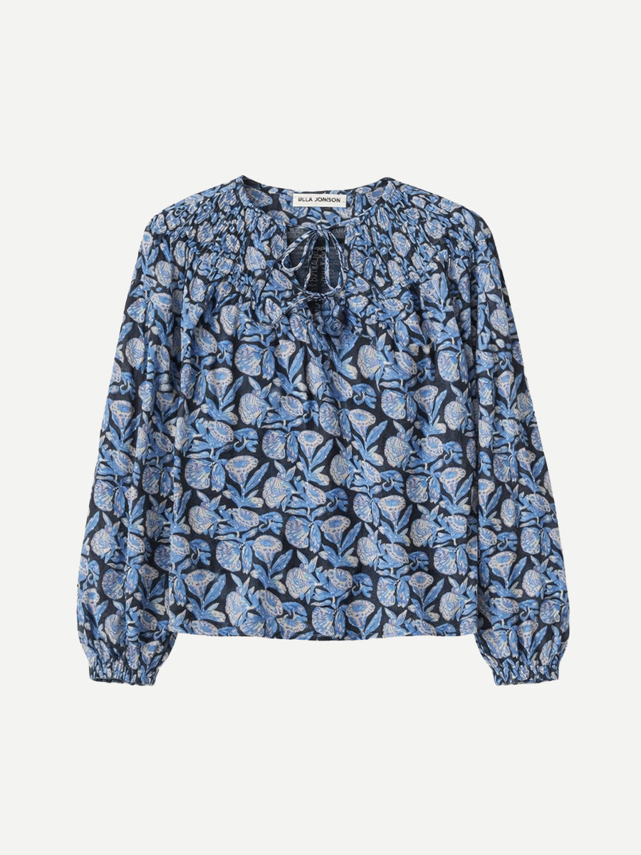 Ulla Johnson Florelle Cotton Blouse in Zinnia