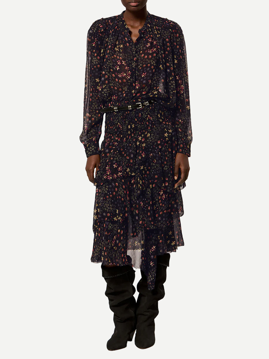Brigitte Skirt in Black/Ecru