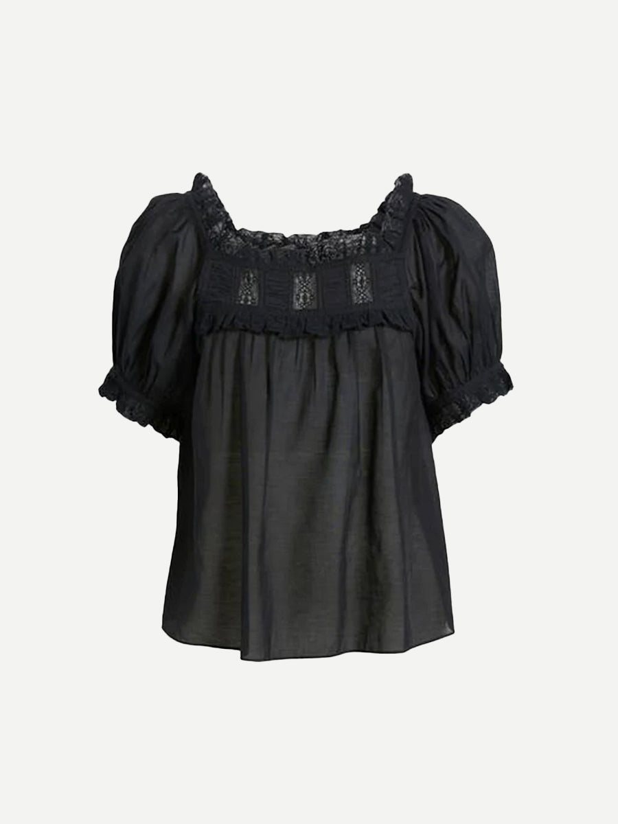 Doen Frances Top in Black