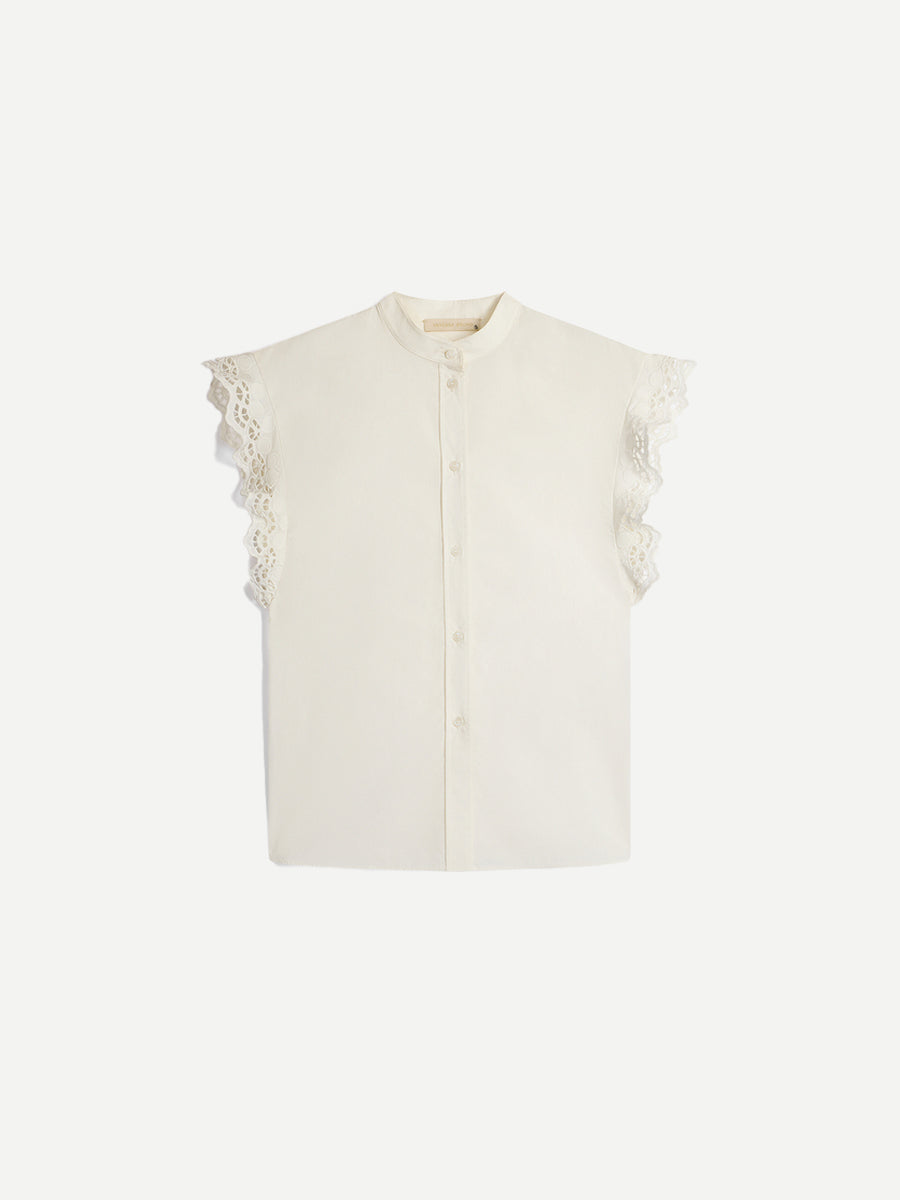 Vanessa Bruno Gifty Top in Ecru