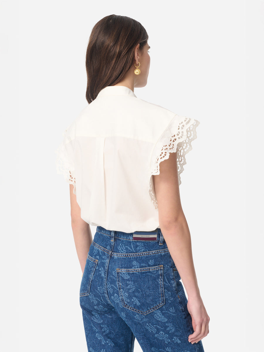 Vanessa Bruno Gifty Top in Ecru