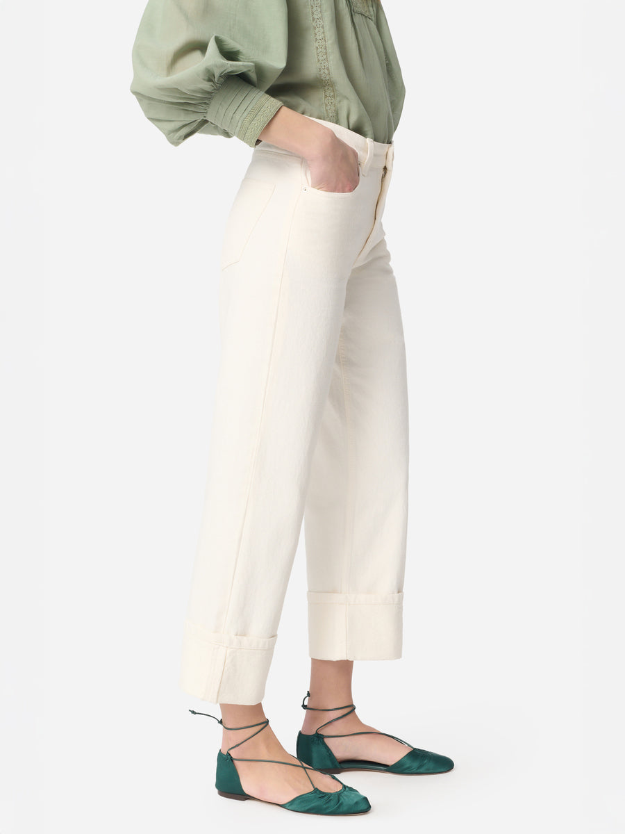 Vanessa Bruno Geronimo Jeans in Ecru