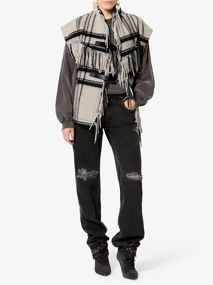 Ginesa Jacket in Ecru/Black