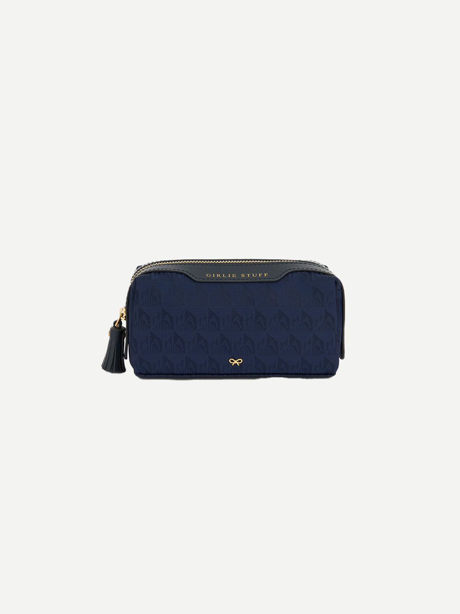 Anya Hindmarch | Girlie Stuff Pouch in AH Logo Marine