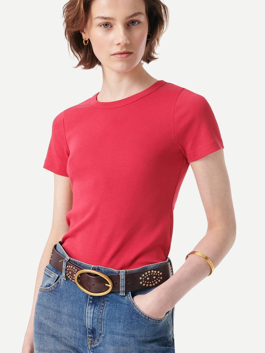 Vanessa Bruno Glendon T-Shirt in Pomegrenate