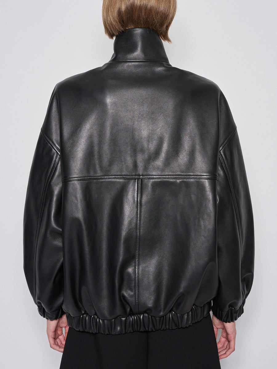 Globe Leather Jacket in Black