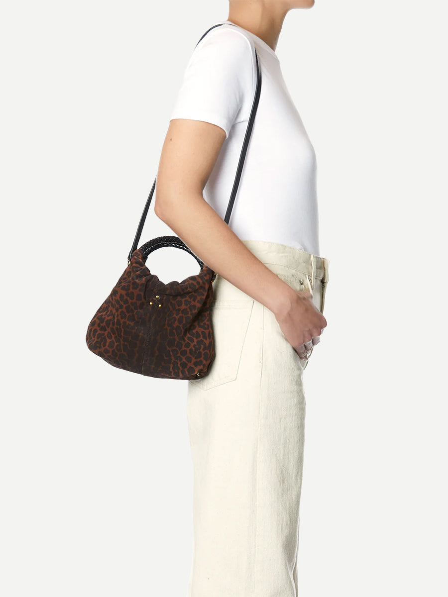 Jerome Dreyfuss Gordi Small in Imprine Leopard Natural