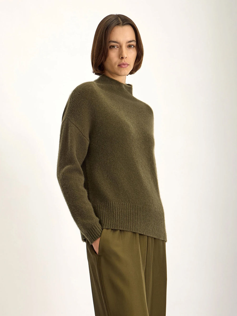 Grayson Cashmere Sweater in Hunter