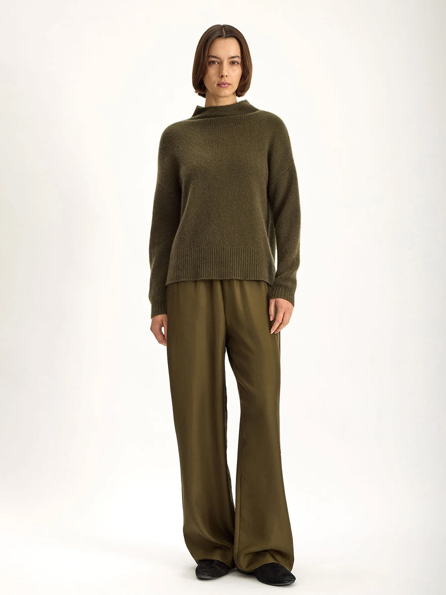 Grayson Cashmere Sweater in Hunter