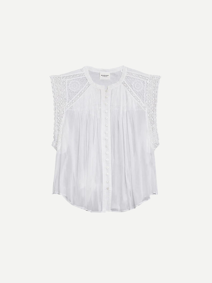 Marant Etoile Gresia Top in White