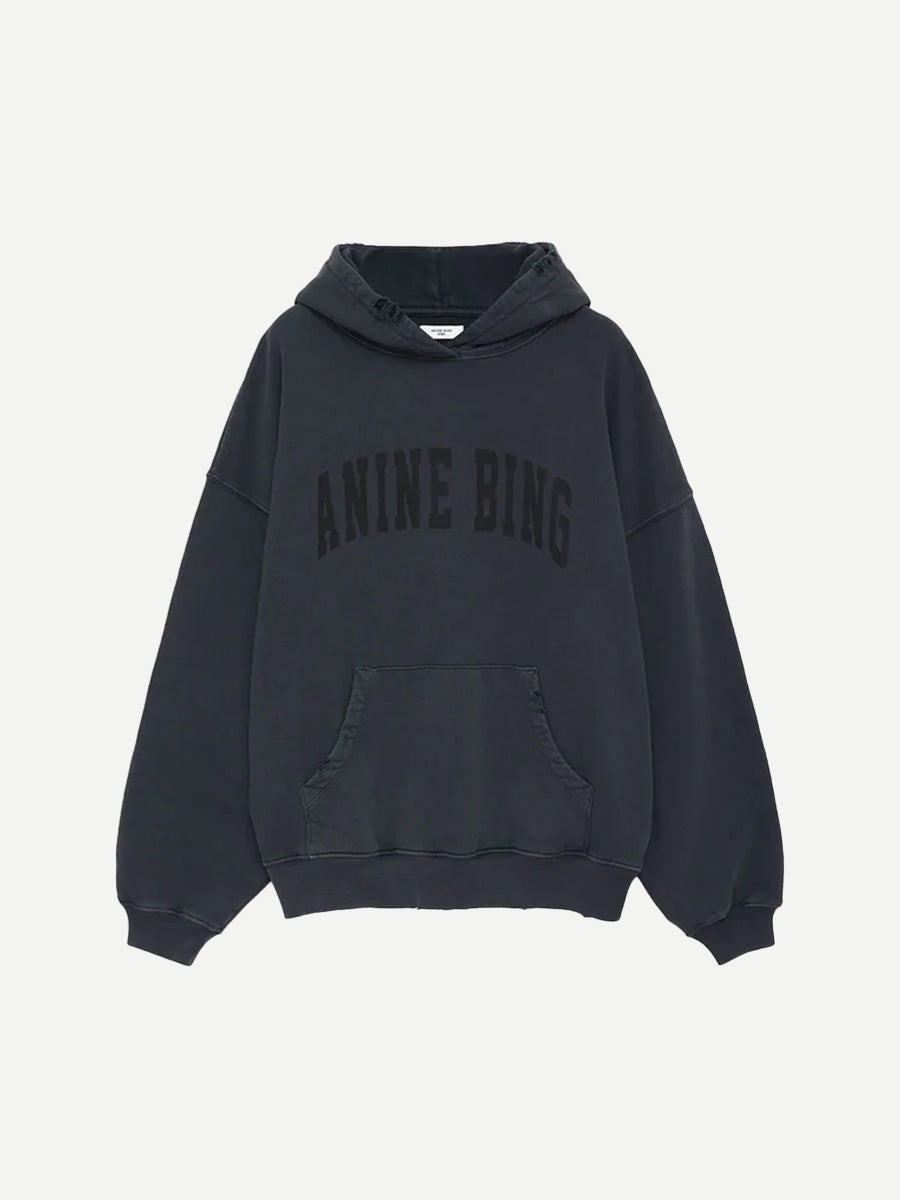 Harvey Sweatshirt in Dark Washed Black