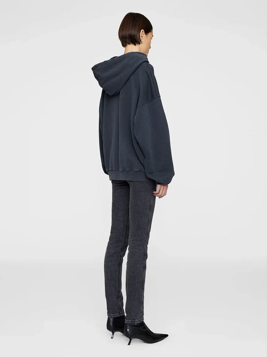 Harvey Sweatshirt in Dark Washed Black