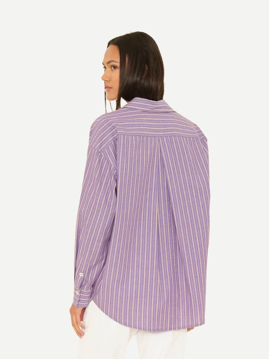 Xirena Hayven Shirt in Rouge Stripe