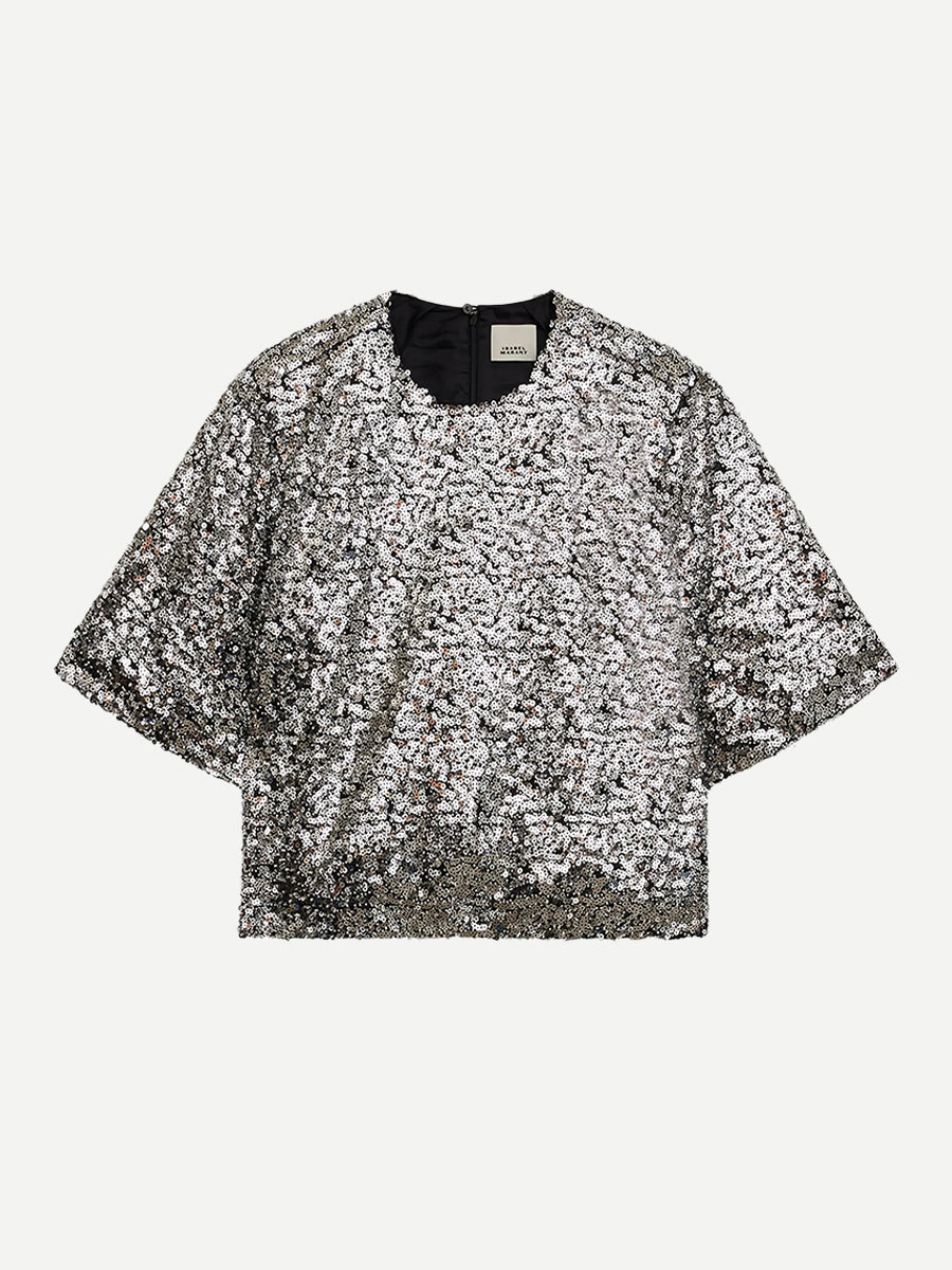 Isabel Marant Helga Top in Silver