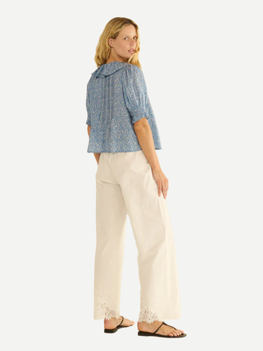 Doen | Henri Top in Blue Garden Bloom