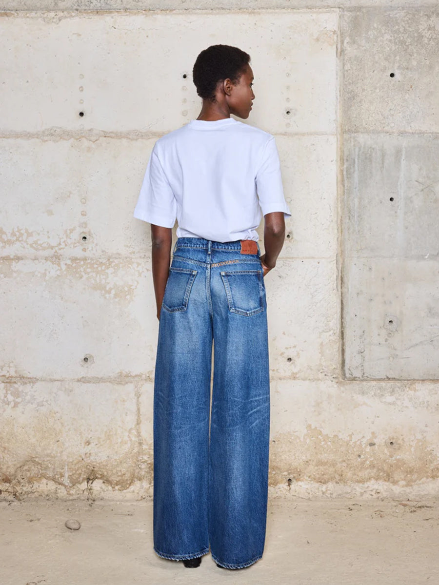 Boro Denim Hirosaki Wide Leg in Electric Storm