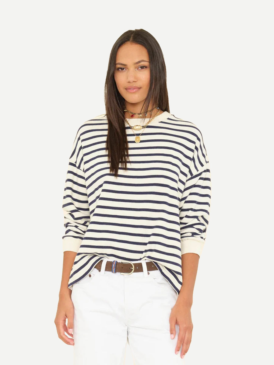 Xirena Honor Sweatshirt in Natural Stripe
