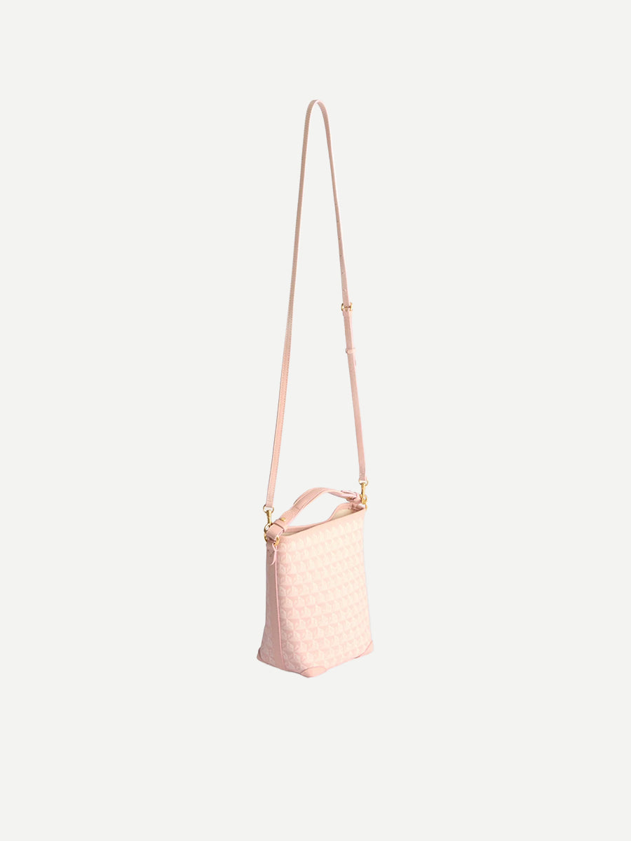 I am a Plastic Bag Mini Bucket in Shell Pink