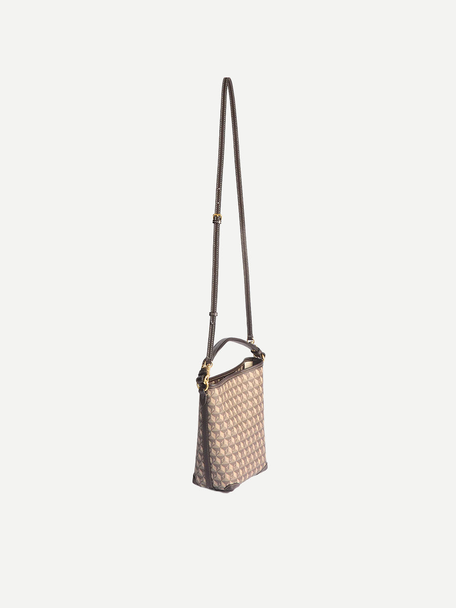 I am a Plastic Bag Mini Bucket in Truffle/Ebony