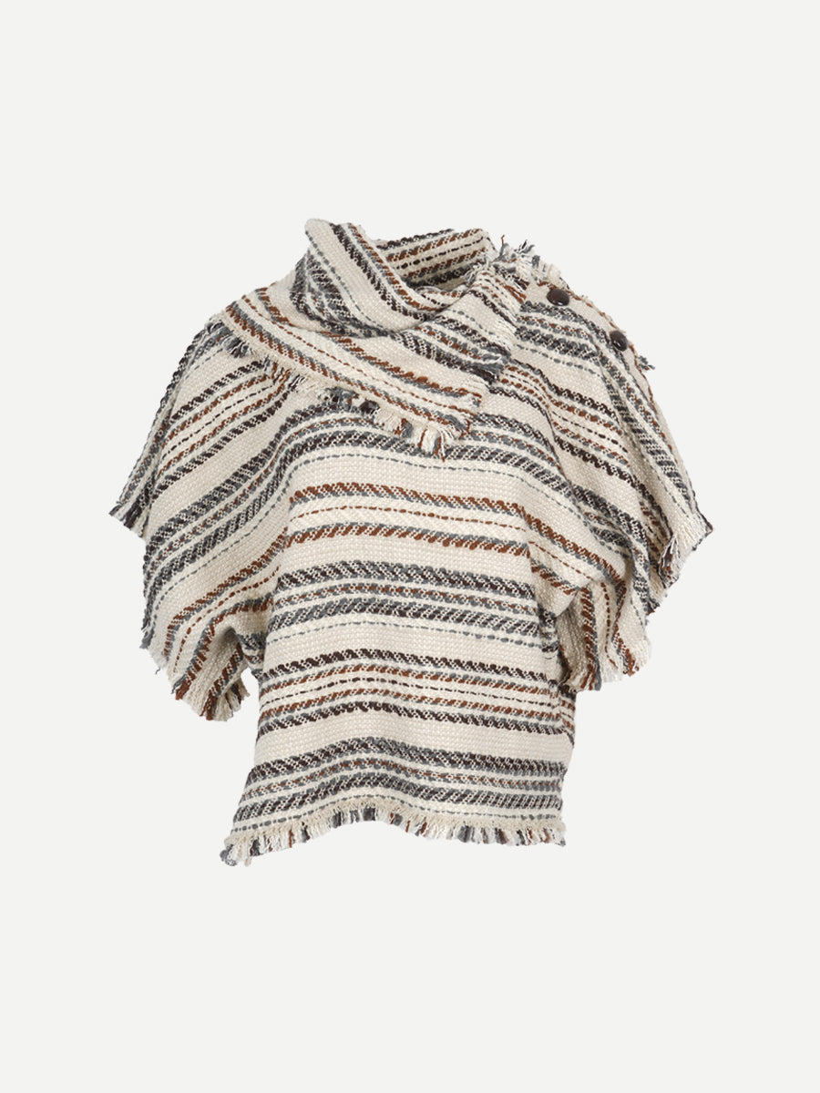Ilianie Top in Ecru Aztec
