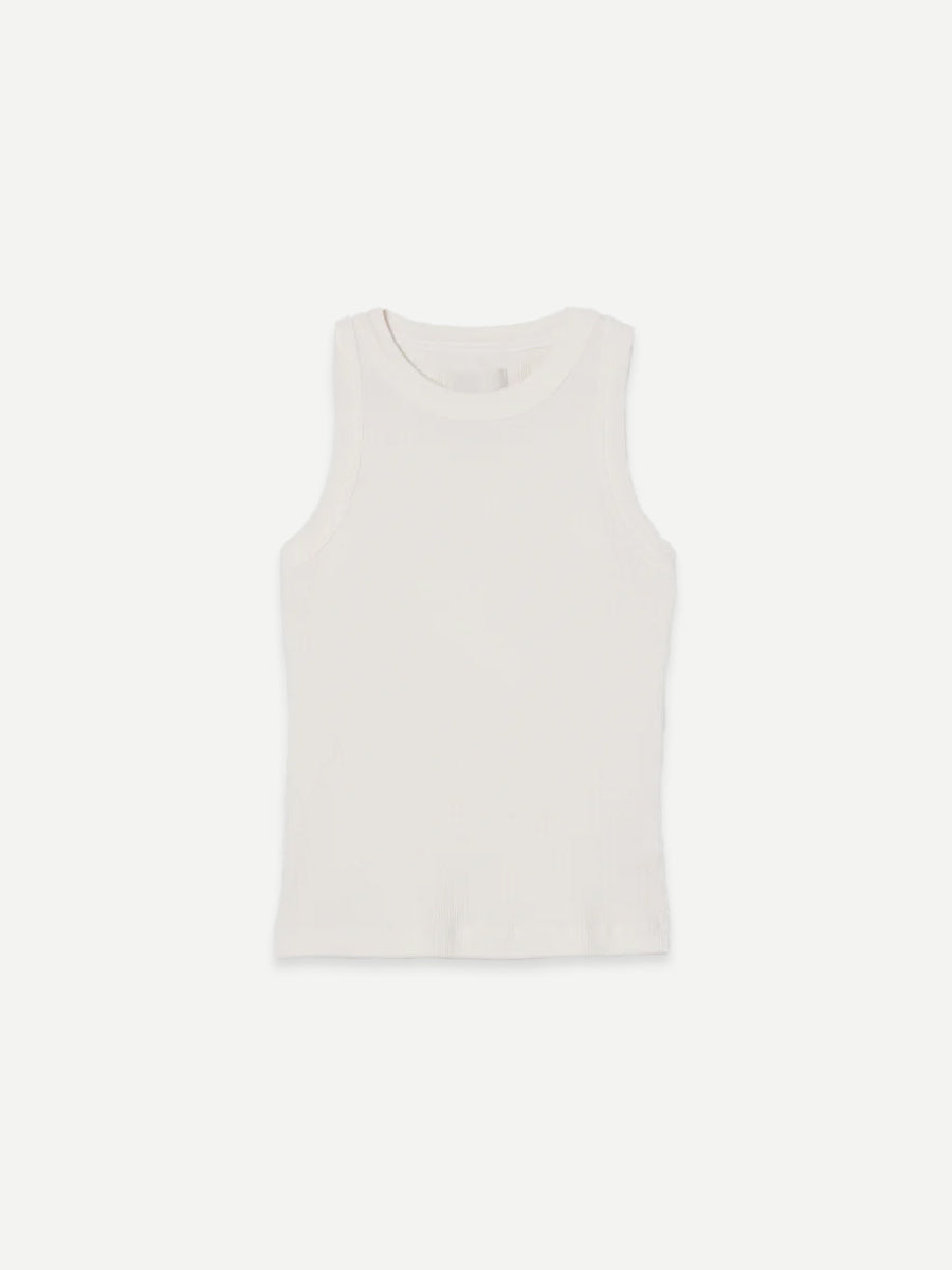 Isabel Rib Tank in Pashmina Off White