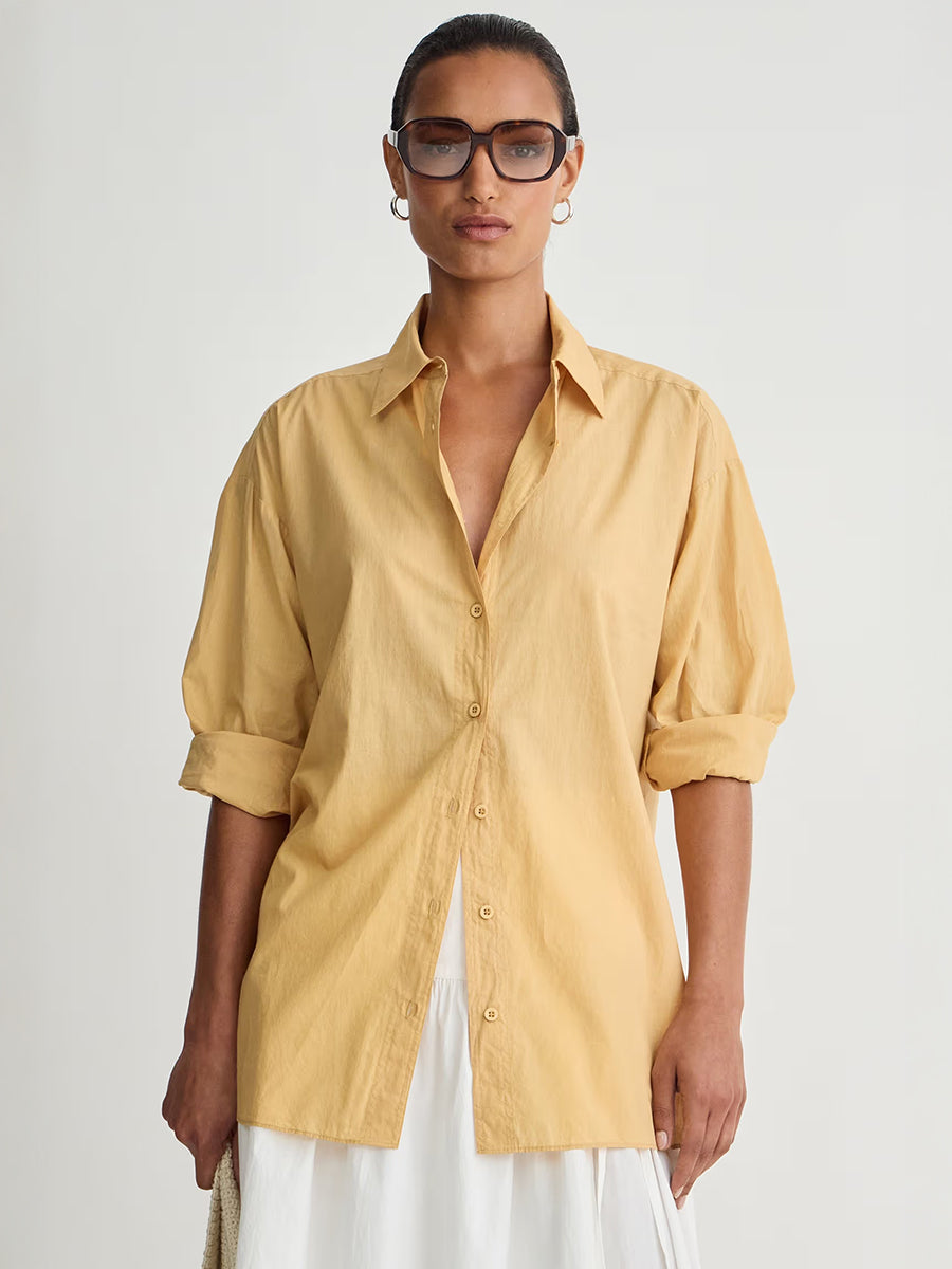 Apiece Apart Isolde Button Down in Sun Butter
