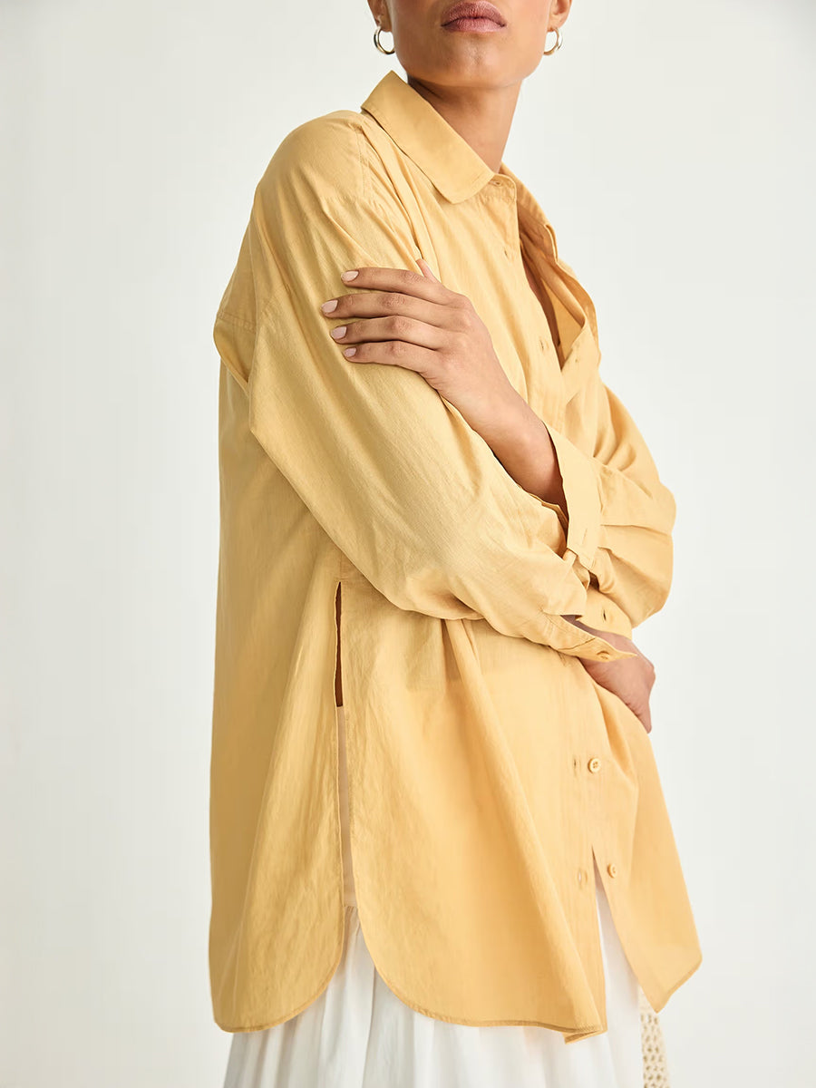 Apiece Apart Isolde Button Down in Sun Butter