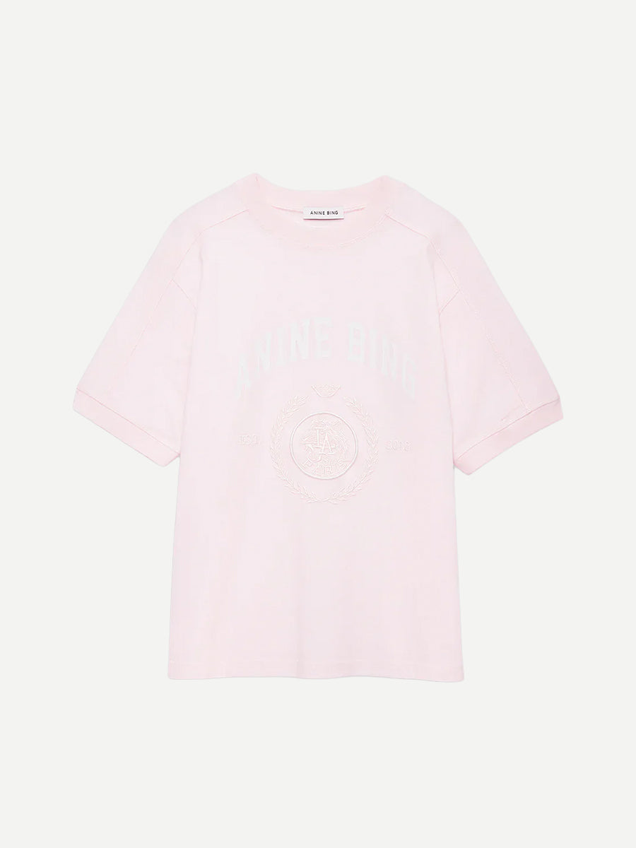 Jaylin Tee Collegiate in Powder Pink