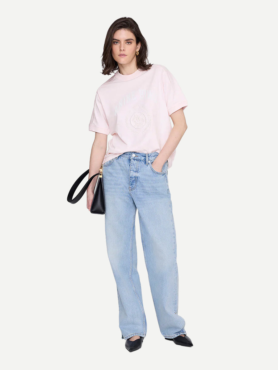 Jaylin Tee Collegiate in Powder Pink