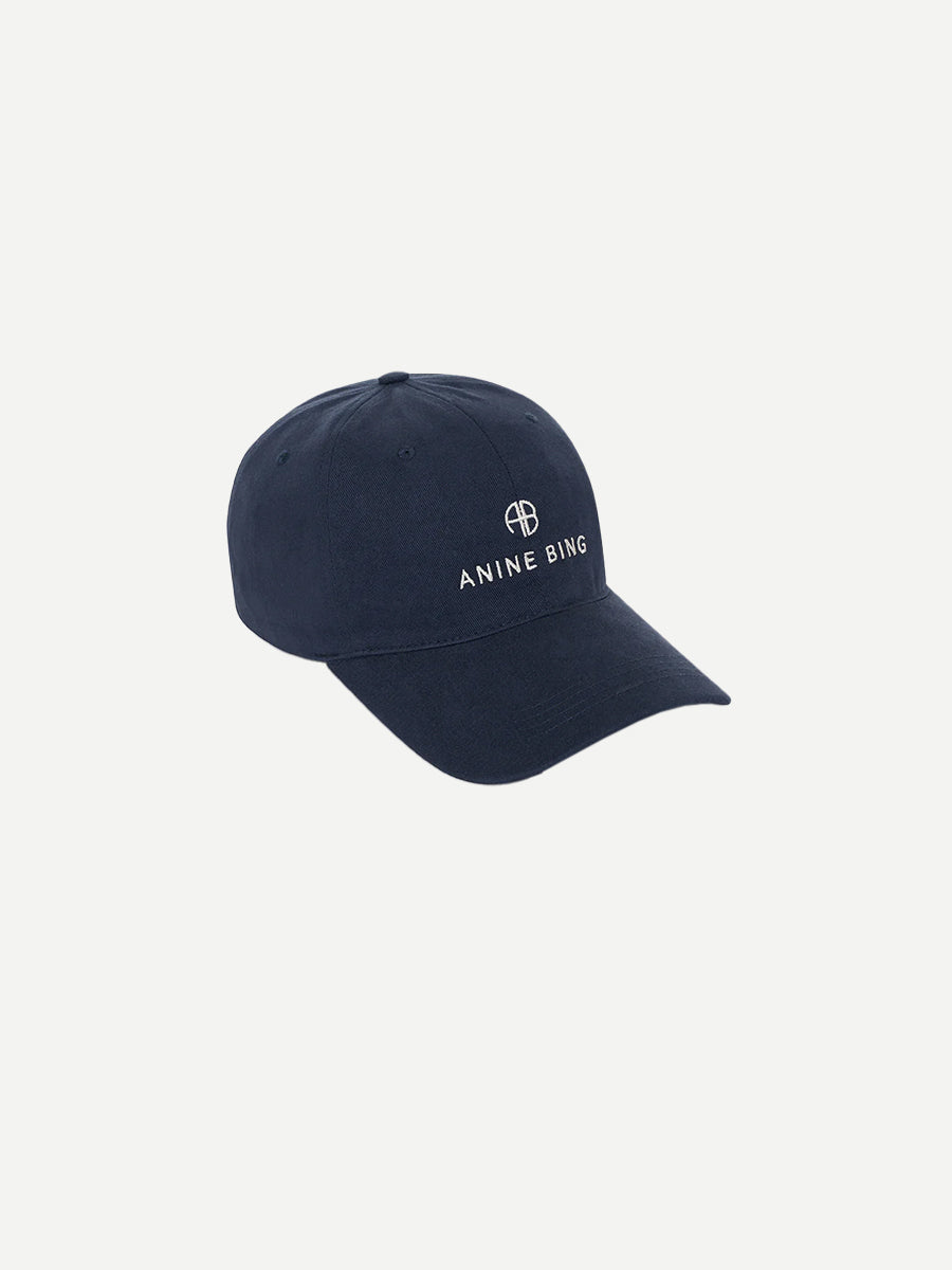 Anine Bing Jeremy Baseball Cap in Washed Navy