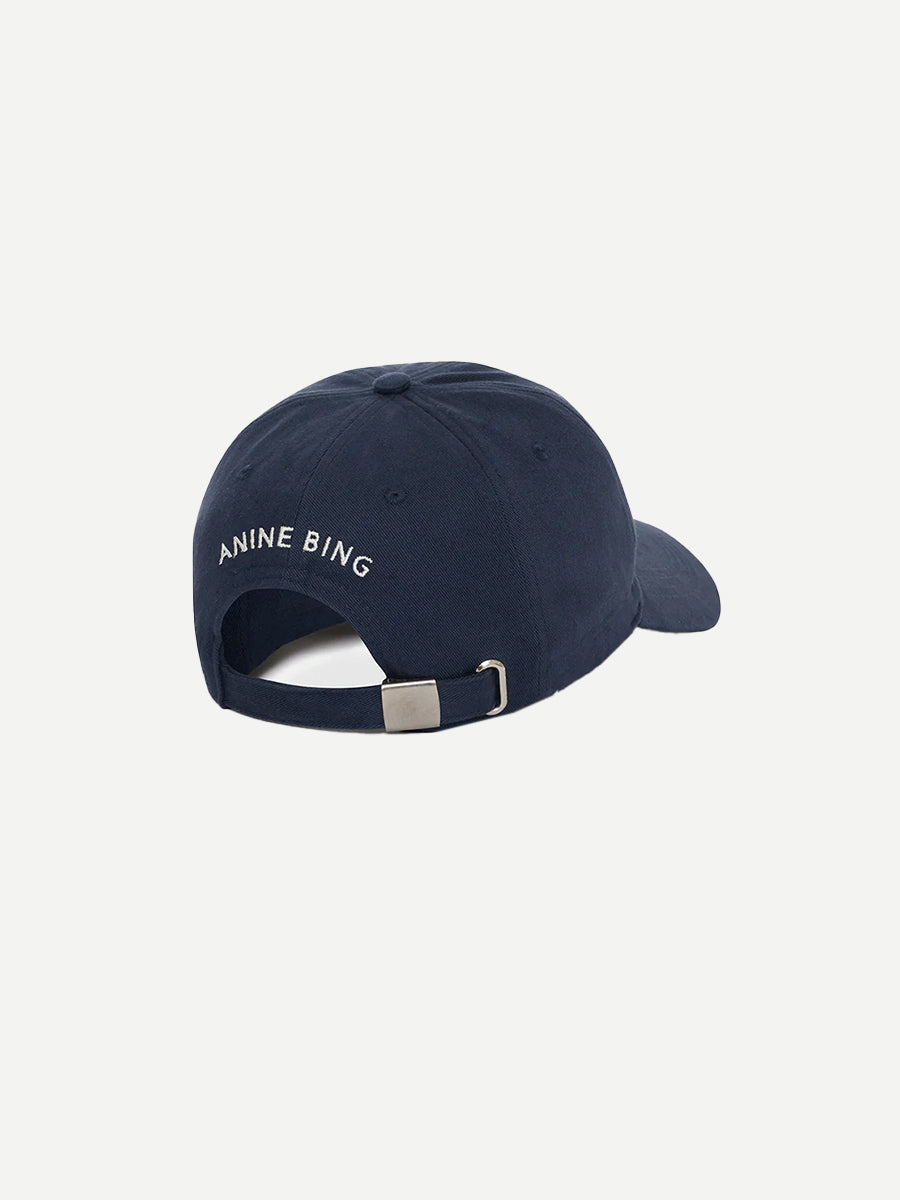 Anine Bing Jeremy Baseball Cap in Washed Navy