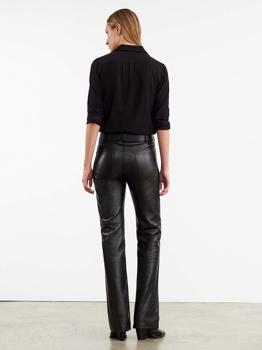 Joan Leather Pant in Black