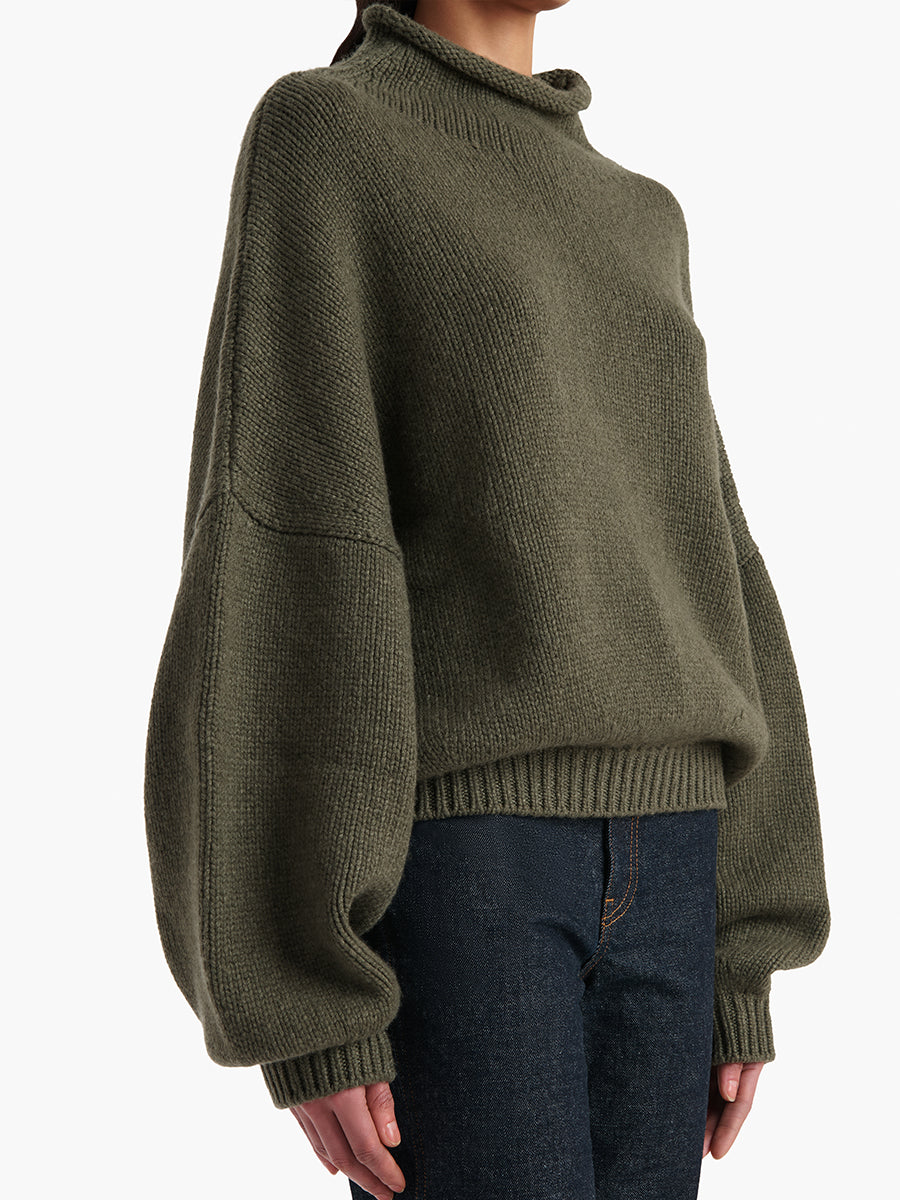 Khaite Juniper Sweater in Pine | Shop Now at Adam Heath Boutique In store and Online in Western Australia
