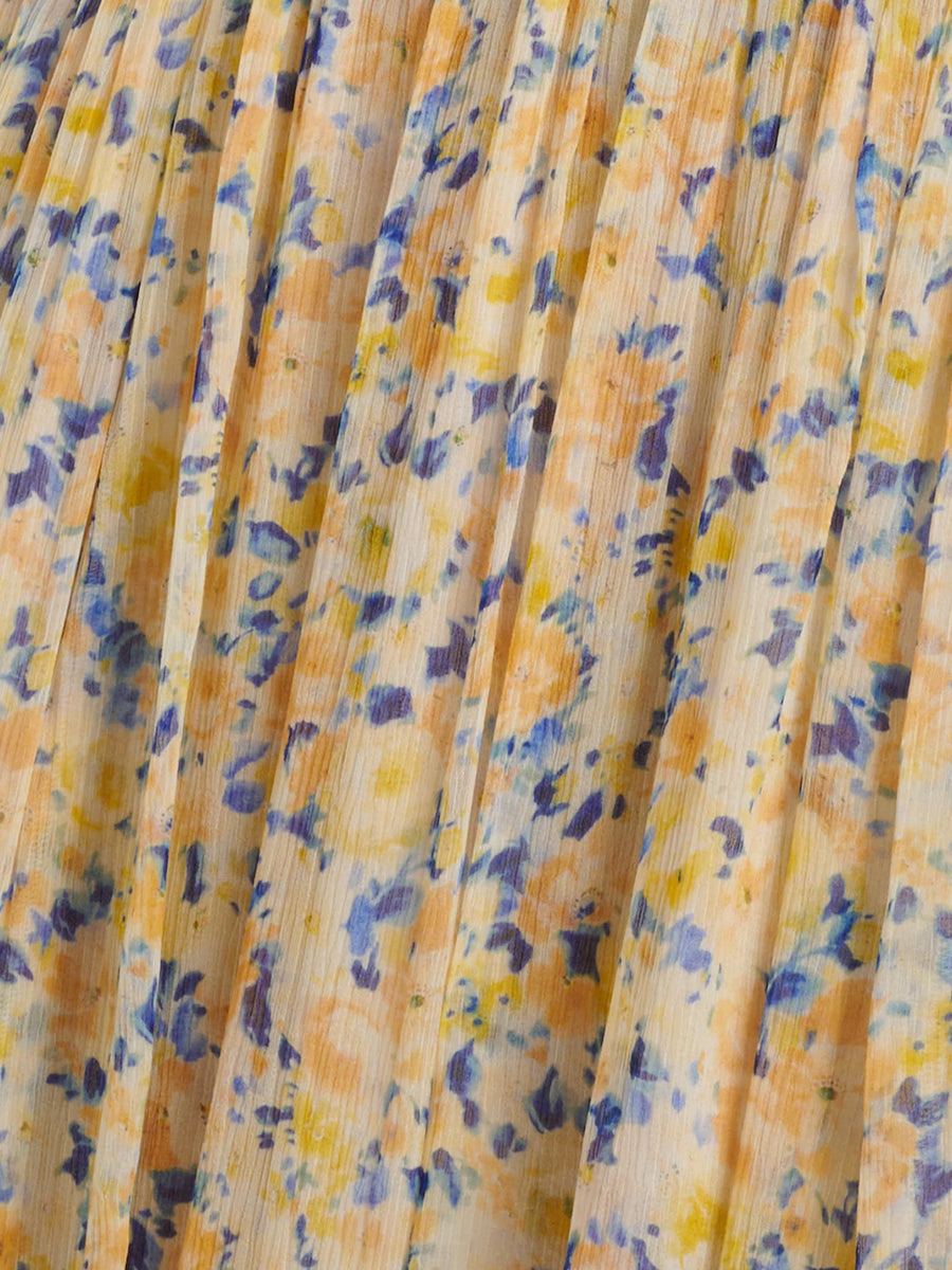 Ulla Johnson Kasia Silk Dress in Daffodil