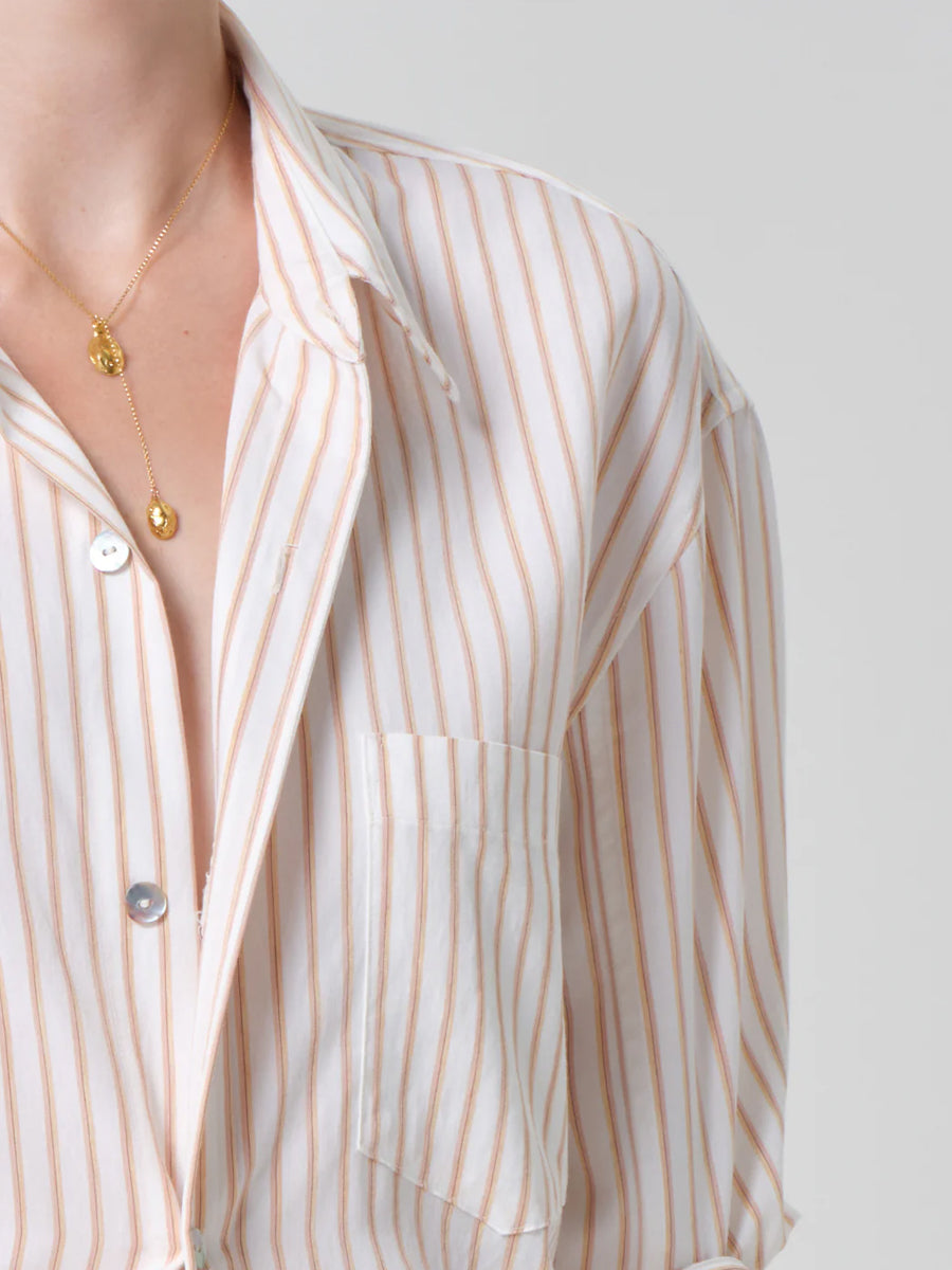 Kayla Shirt in Sherbet Stripe
