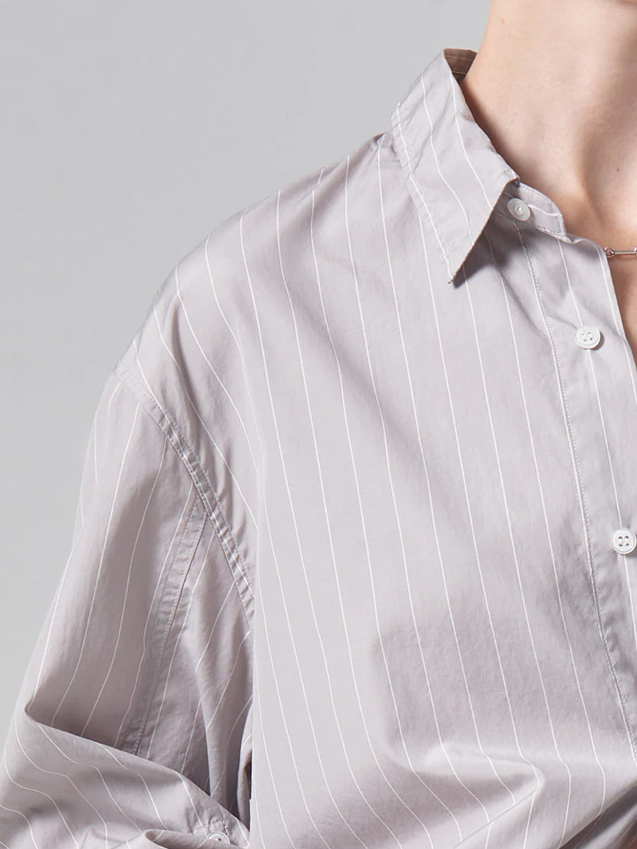 Kayla Shirt in Tailor Grey Stripe