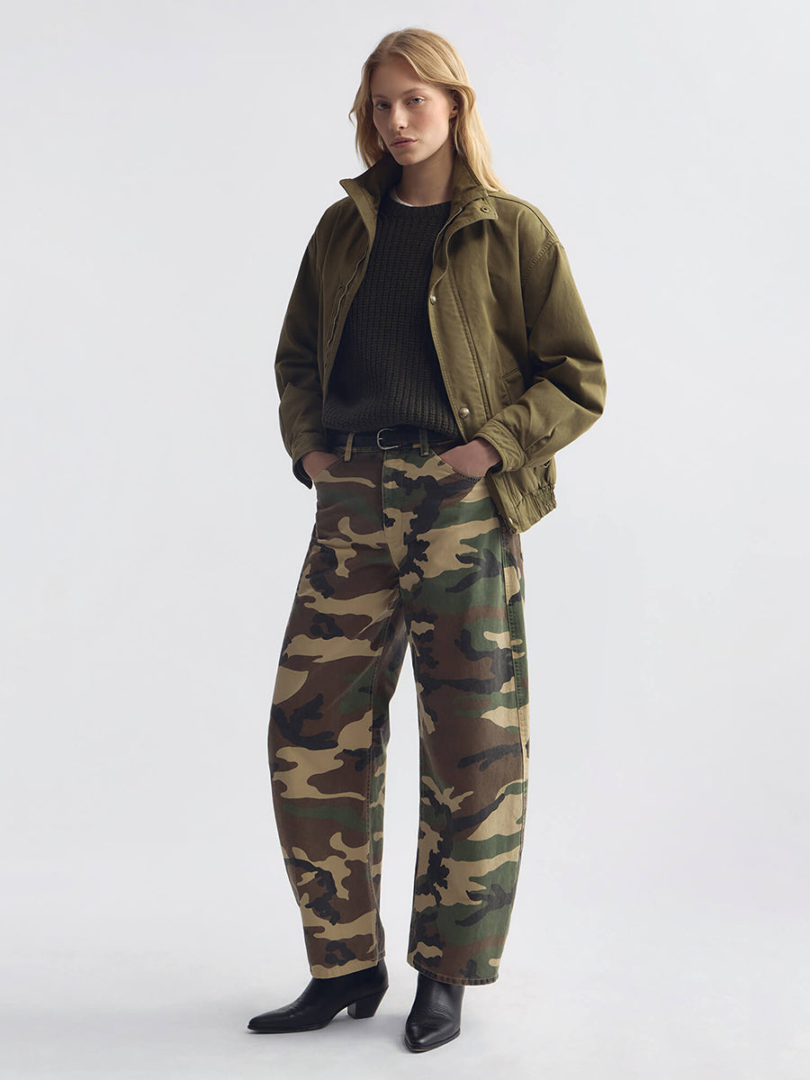 Klaire Blouson Jacket in Shadow Green