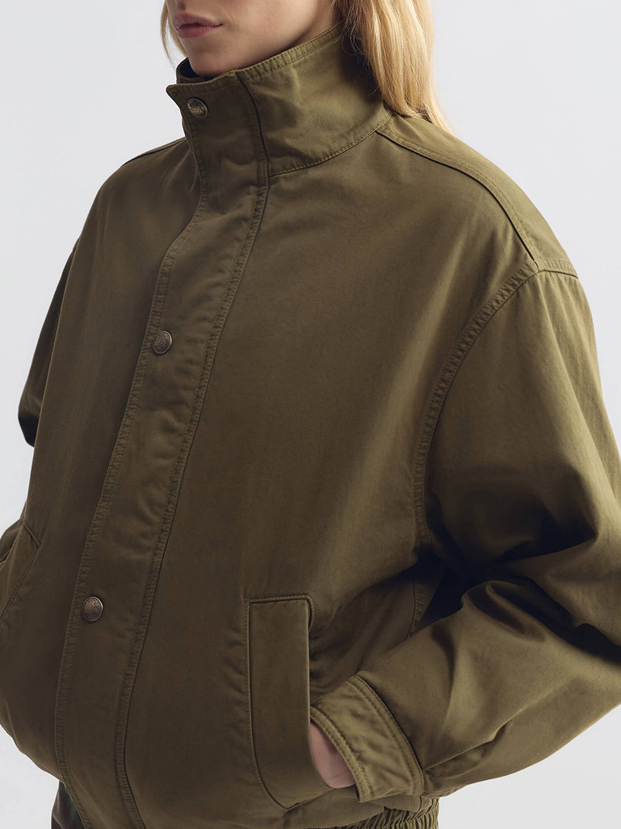 Klaire Blouson Jacket in Shadow Green