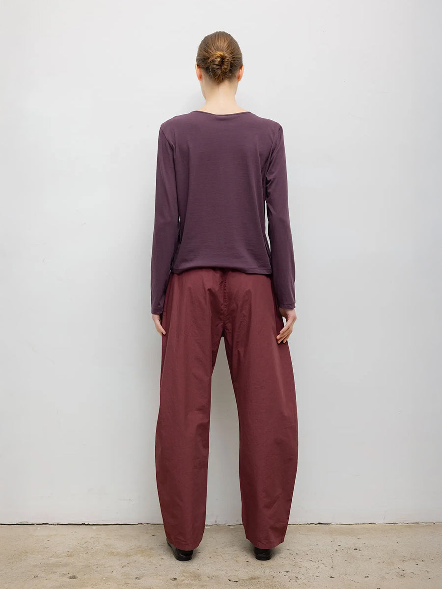 Kyoto Drawstring Pant in Maroon