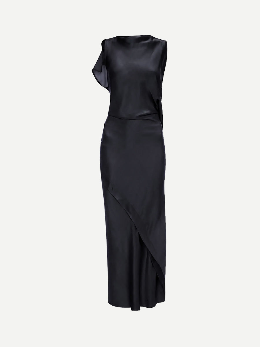 Kyra Midi Dress in Midnight