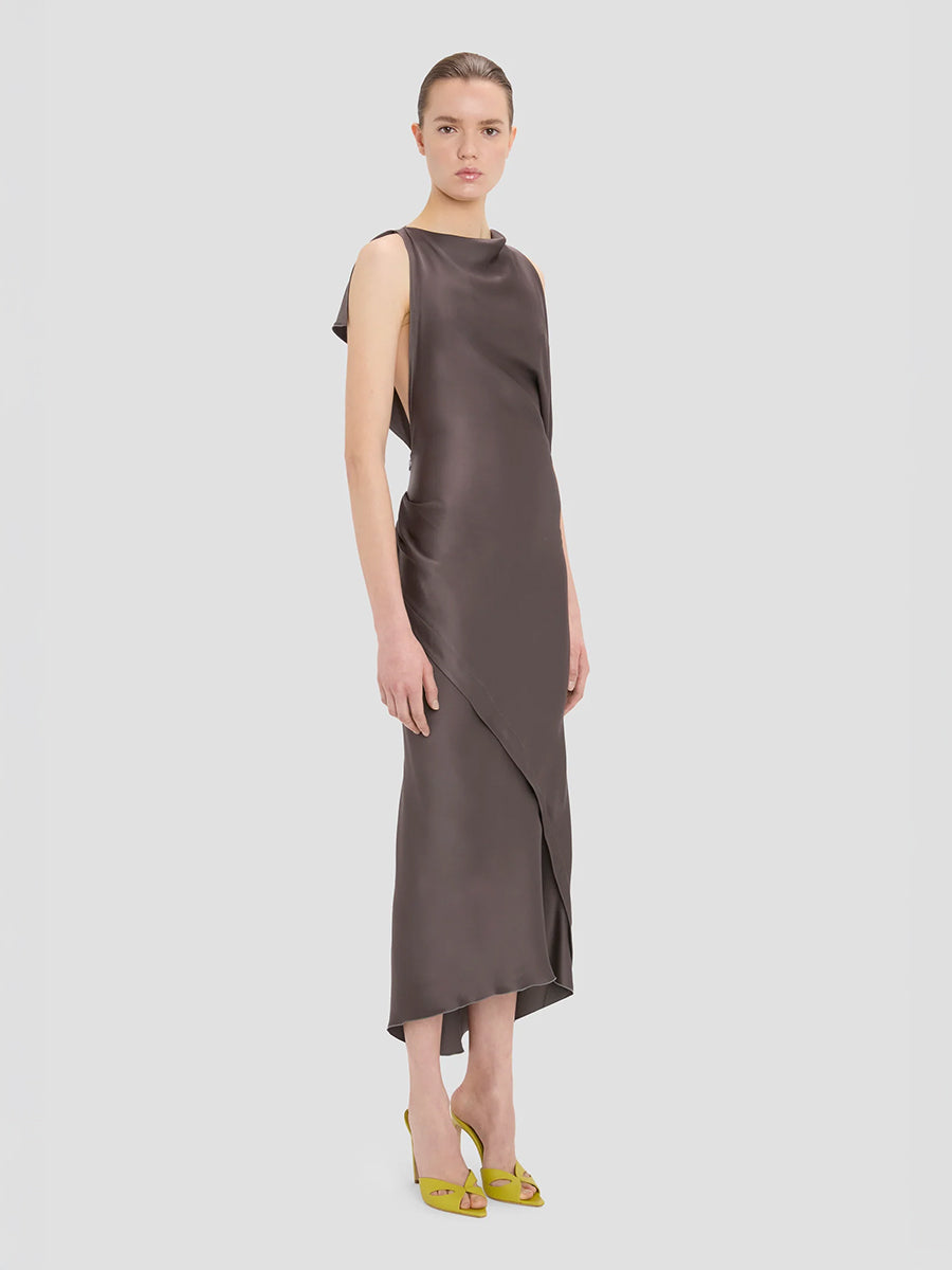 Kyra Midi Dress in Ore