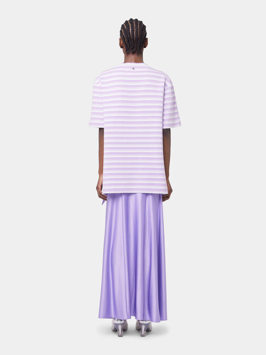 Rabanne | Long Jersey Skirt in Lavender