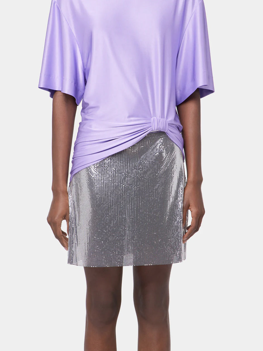 Rabanne | Short Sleeve Jersey T-Shirt in Lavender