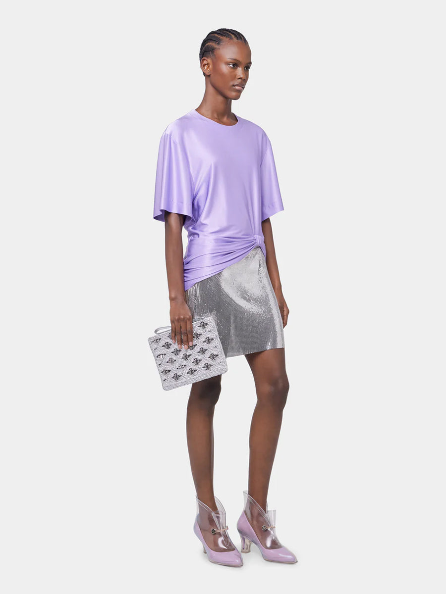 Rabanne | Short Sleeve Jersey T-Shirt in Lavender