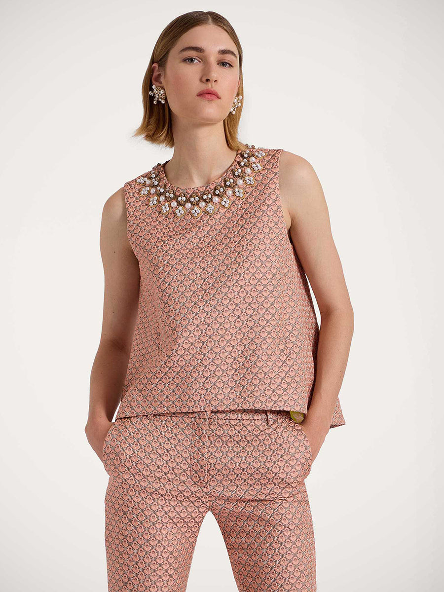La DoubleJ La Scala Top in Pale Pink
