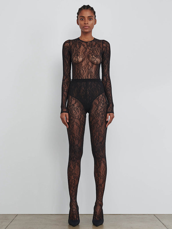 Wardrobe.NYC | Lace Tight in Black